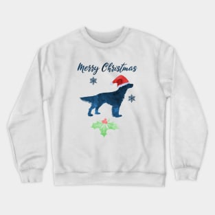 English Setter Dog Artwork For Christmas Crewneck Sweatshirt